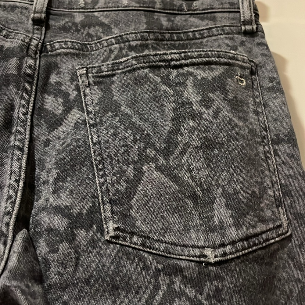 Rag and Bone Cate mid-rize skinny jeans snakeskin print jeans - Picture 4 of 5